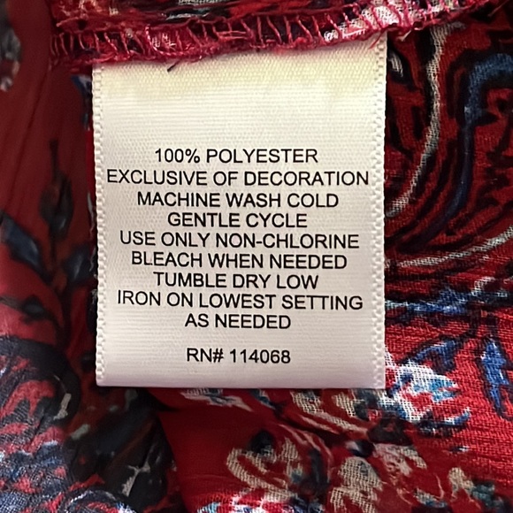 Signature Studio Plus Size Ladies Multicolor Shirt Size 1X See Threw - Picture 7 of 7